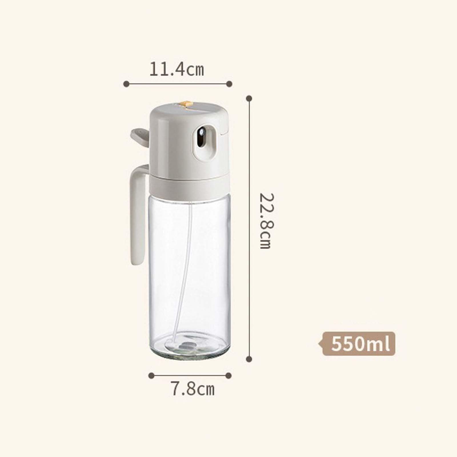 Oil sprayer, oil spray bottle, oil sprayer 2-in-1 oil spray bottle with pouring and spray function, transparent glass oil spray for cooking, professional oil spray bottle for cooking, salad, grill,_7