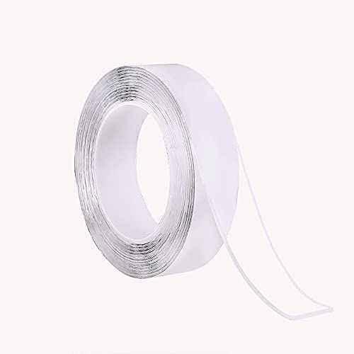 Reusable Nano Self Adhesive Tape, Washable Multipurpose Double Sided Tape Heavy Duty Two Sided Sticky Pads Strong Wall Adhesive Strips No Marks(SMALL SIZE)_2