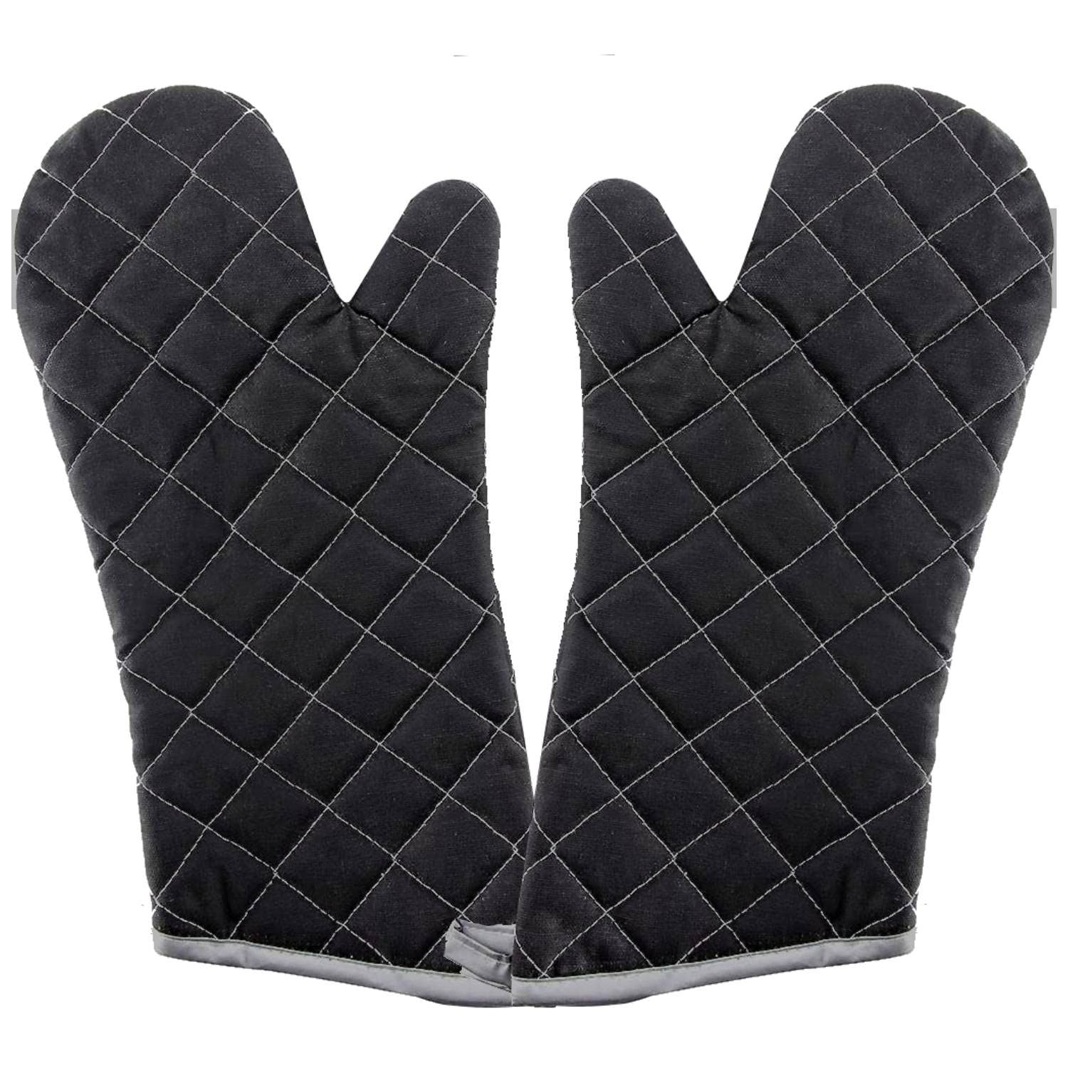 Heat Resistant Gloves Quilted Liner with Non-Slip Textured Grip Suitable mits for Baking, Cooking Barbecue Microwave Gauntlet_0