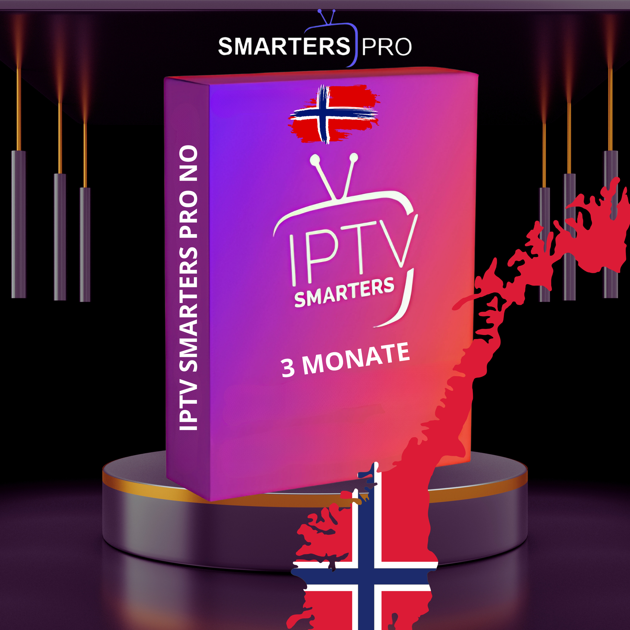 IPTV Smarters Pro – 3 Måneders Abonnement | Beste IPTV i Norge med HD & 4K Streaming_0