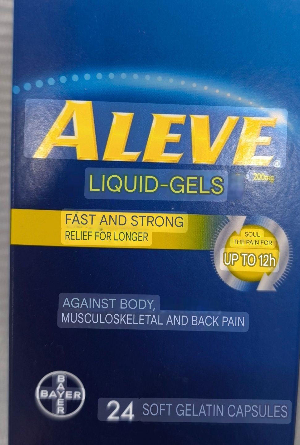 Aleve liquid gel fast and strong , 24 caps _0