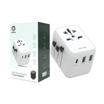 Green Lion 20W Universal Travel Adapter (UK pin, US pin, AU pin & EU pin)_1