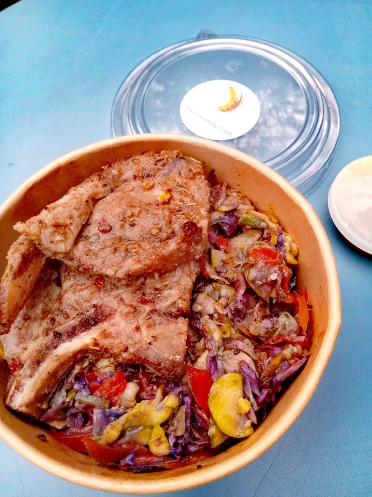 Roasted Zuccini, Red Cabbage and Cowpea Bean Salad_1