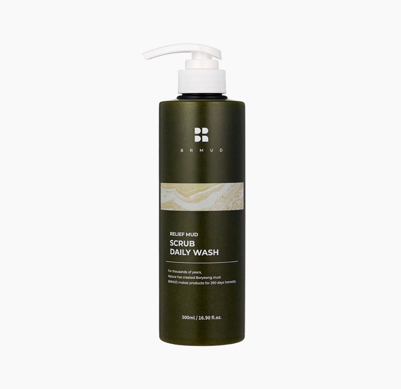 BR Mud Relief Boryeong mud low-irritation exfoliating scrub body wash, 500m_0