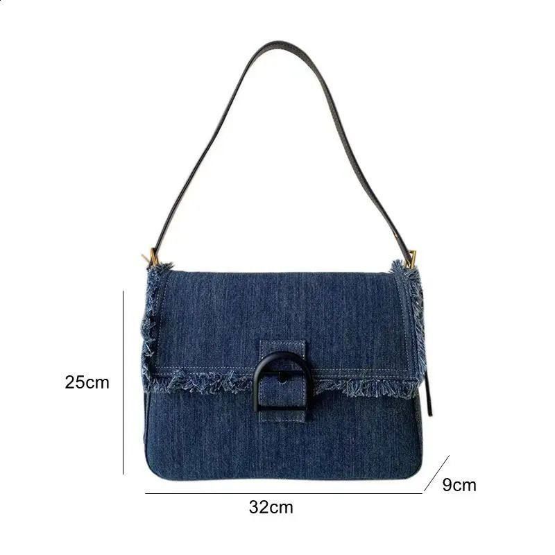 sac baguette en jean _4