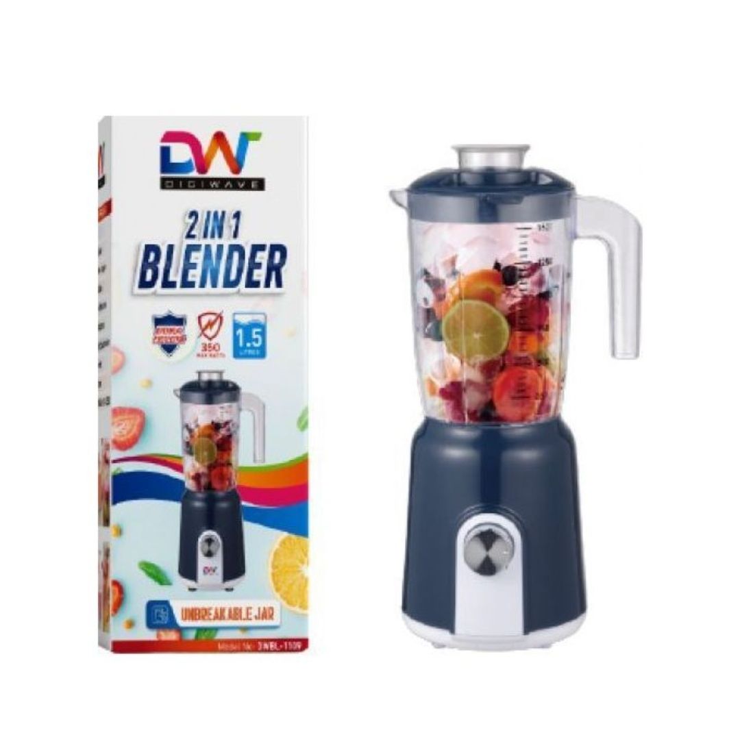 Buy Digiwave 2 in 1 Unbreakable Jar Blender ||| 1.5L DW-BL-1109 Unbreakable Jar – 1.5L_1