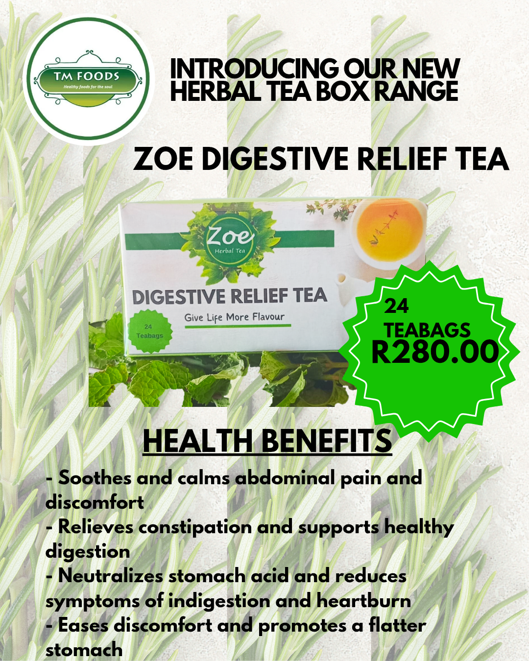 Zoe Digestive Relief Tea 24's _0