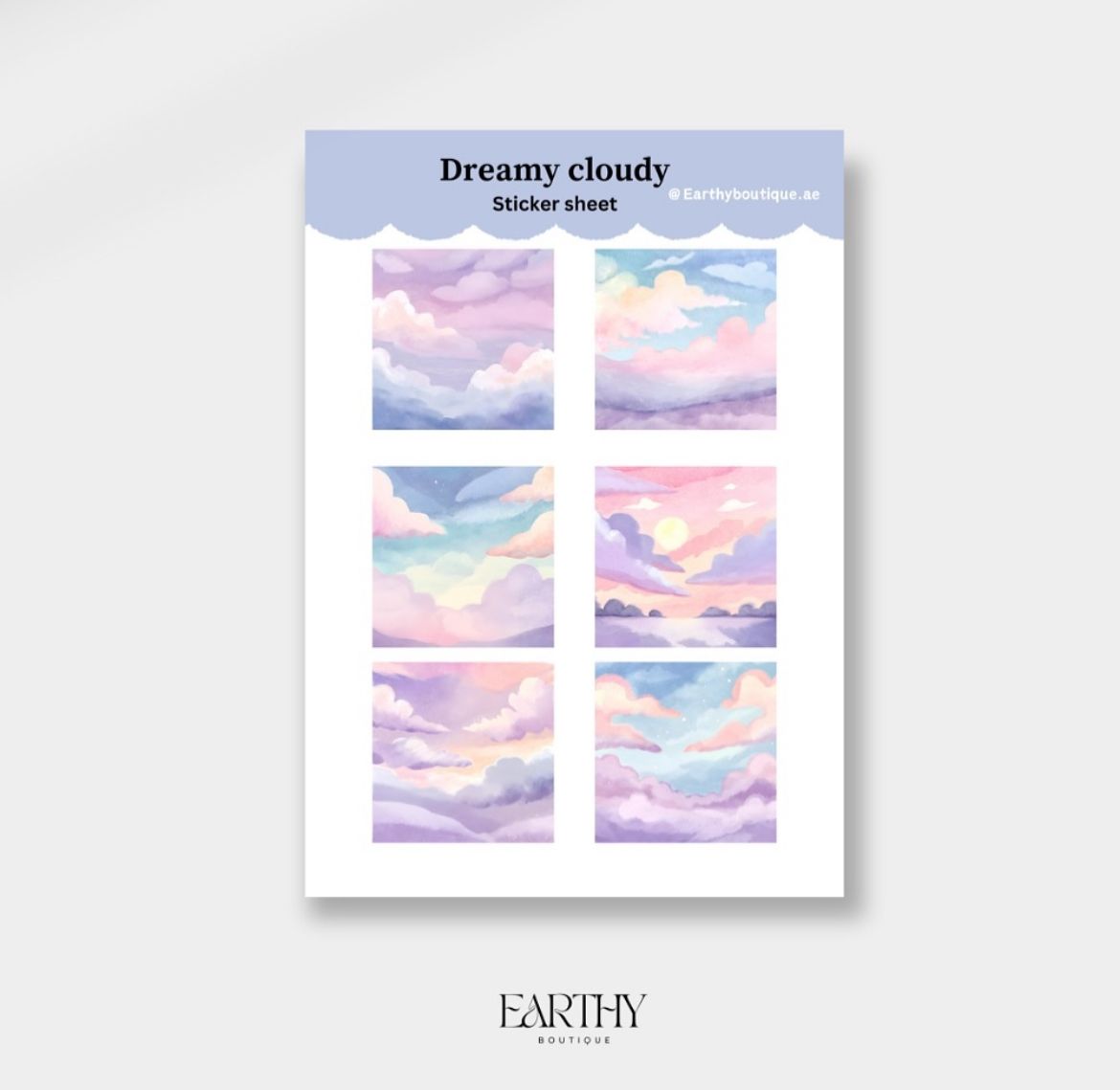 Restock * dreamy cloudy sticker sheet _0