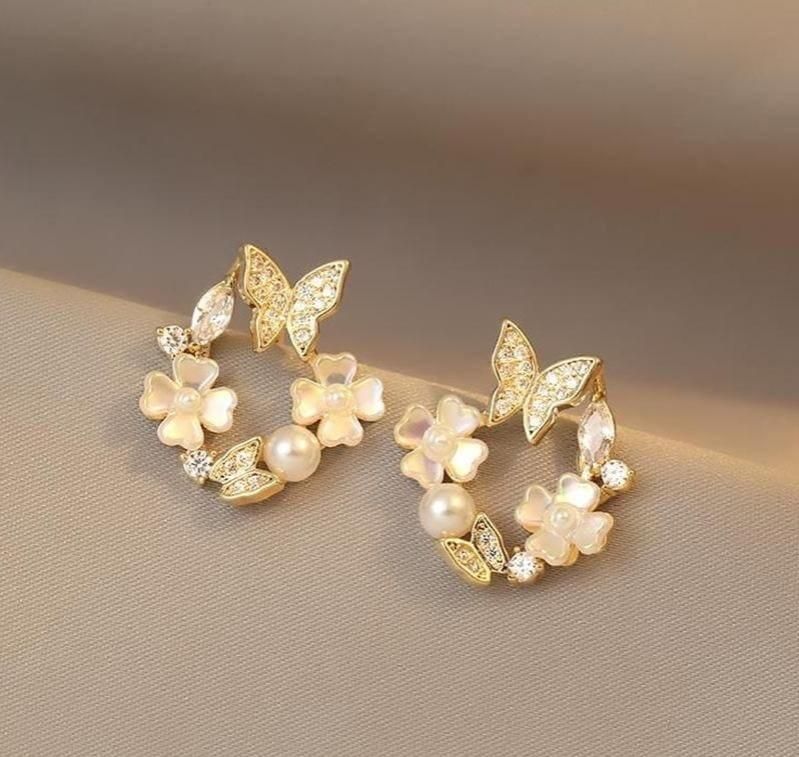 Butterfly Gold Plated Tops Pair_0