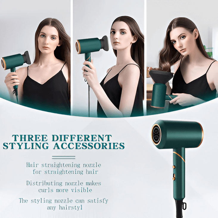 Fashion Hair Dryer XM-9155D - Green Zeyti_1