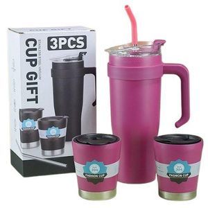 3pcs Double Walled Stainless Steel Vacuum Cup Set_1