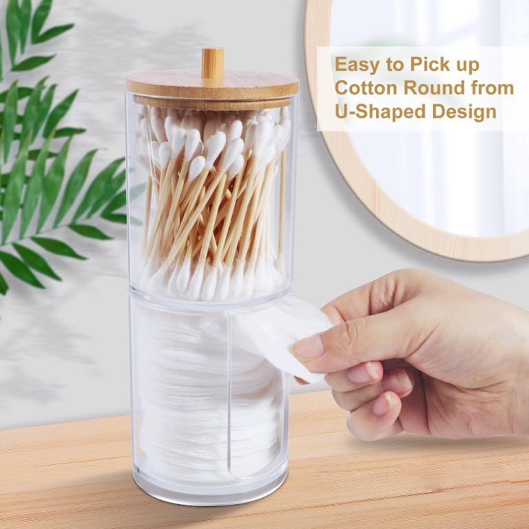 Acrylic Holder Cosmetic Cotton Qtip_1