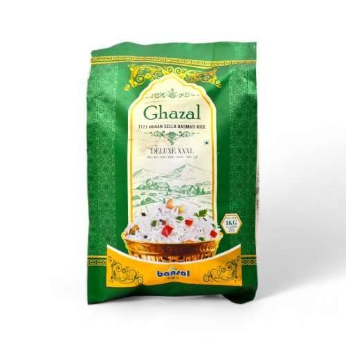 Ghazal  Deluxe Indian Sella Basmati  rice 1kg_0