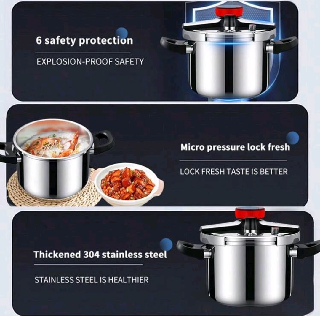 1pc Pressure Cooker, Mechanical Knob Design _4