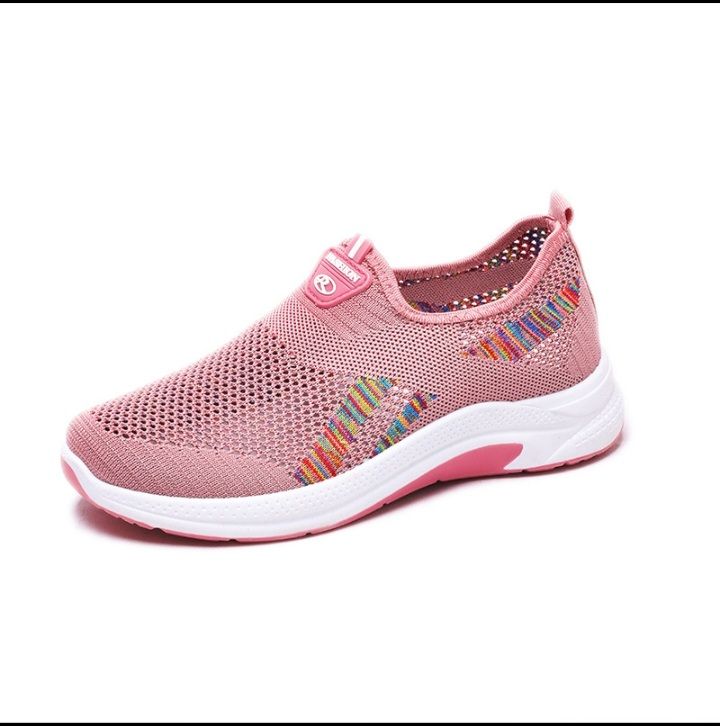 Women's Casual Breathable Fly Woven Mesh Cloth Shoes_0