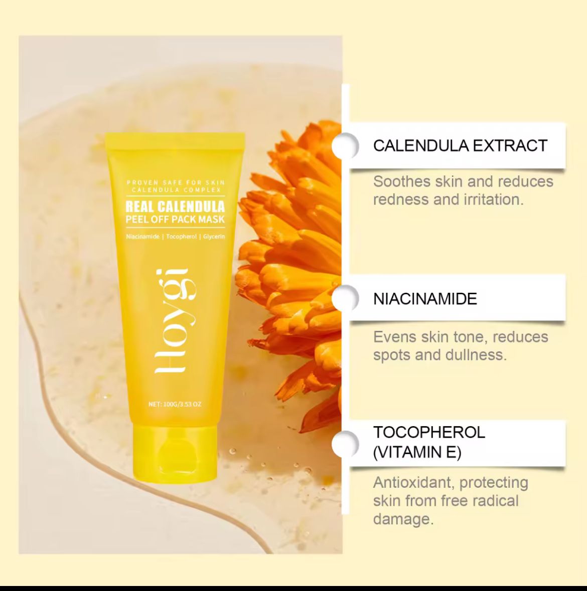 Hoygi Real Calendula Peel Off Pack Mask_4