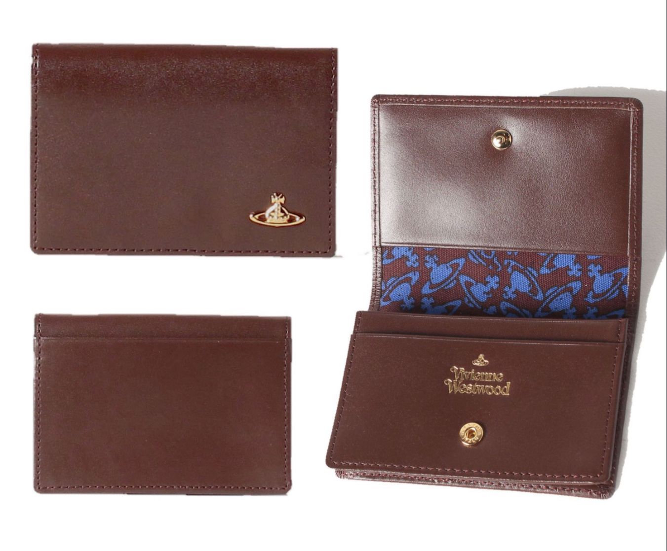 Vivienne Westwood Vintage ORB Card Case - Dark Brown_0