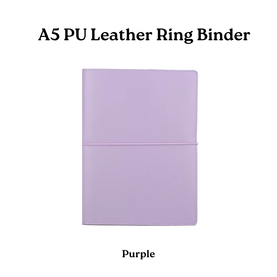 A5 PU Leather Ring Binder_10