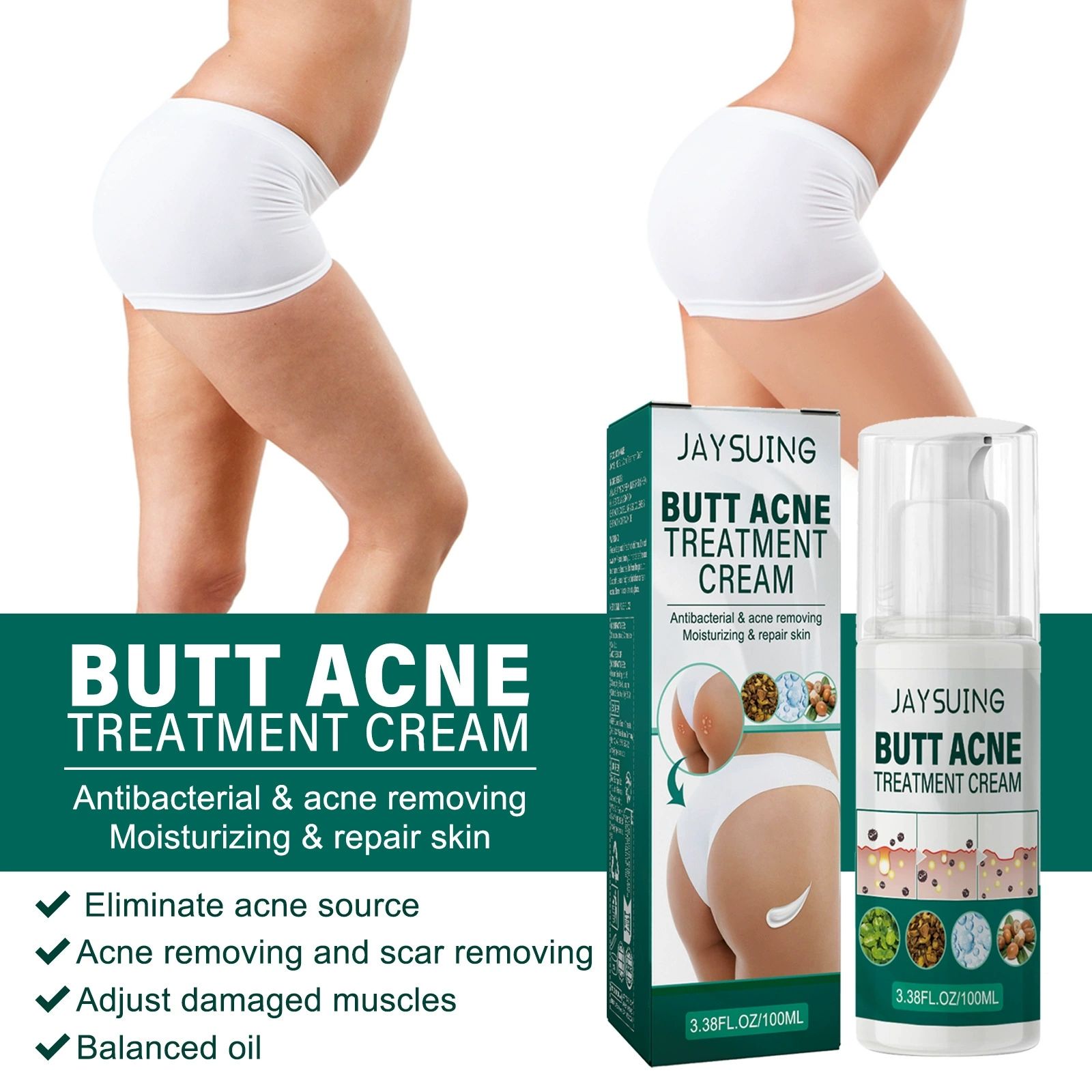 JaySuing Butt Acne Treatment Cream – Antibacterial & Skin Repair Formula_8