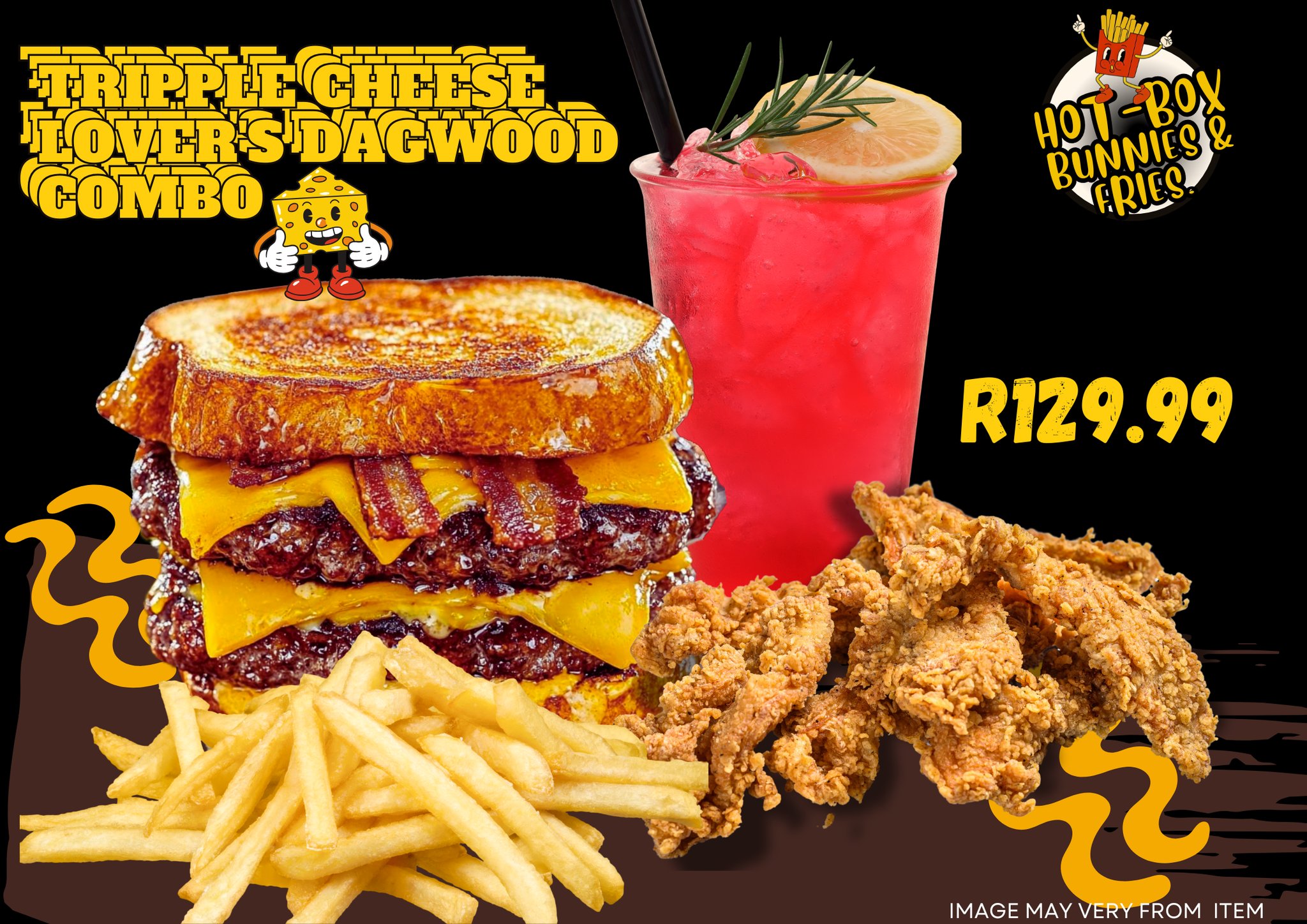 Triple Cheese lovers Dagwood  _0