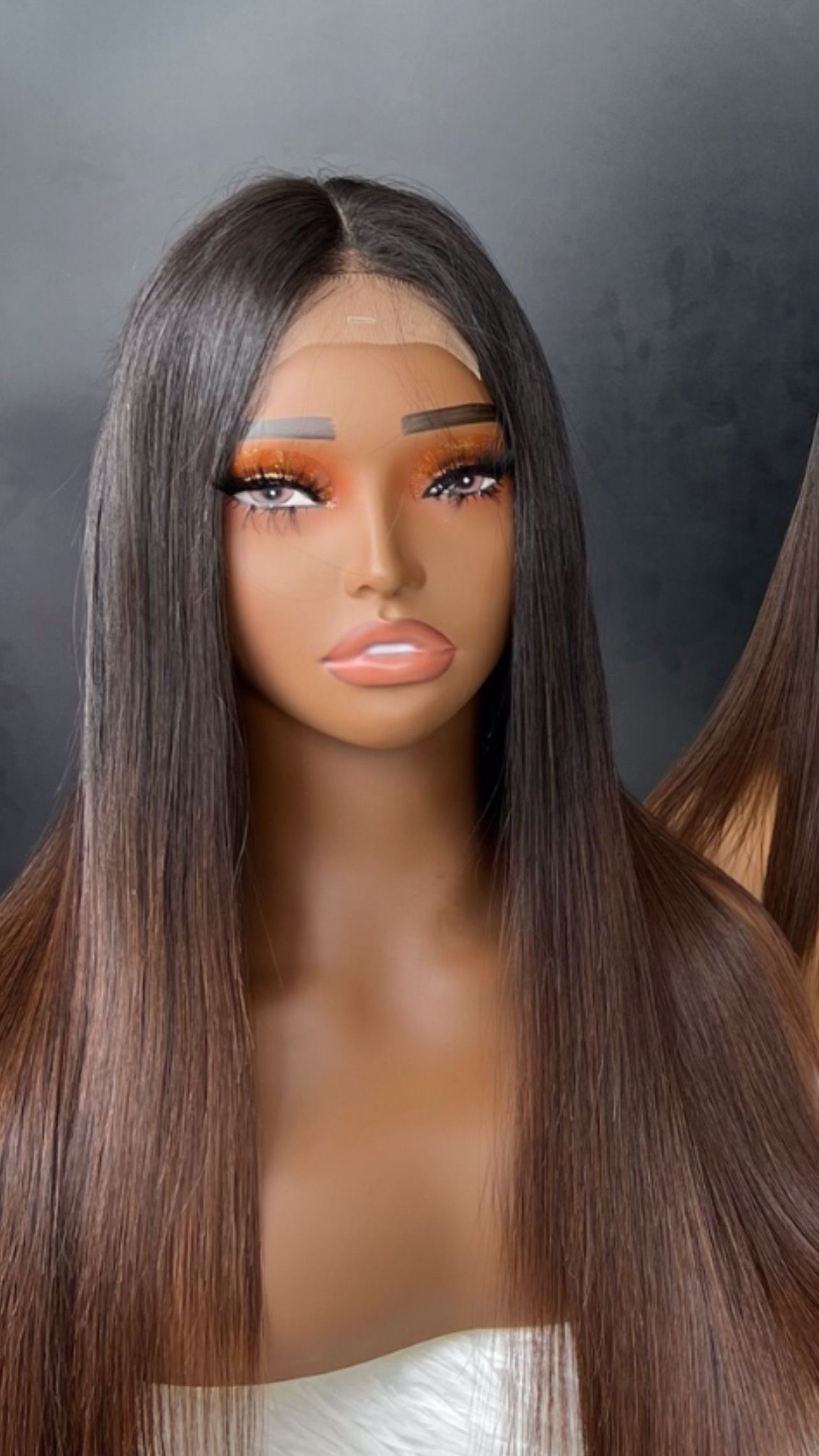 Super Double Drawn Ombré 13*4 18 Inch Wig_1