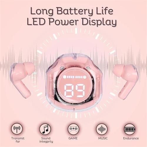 Premium Wireless Earbuds with Digital Display Charging Case_0