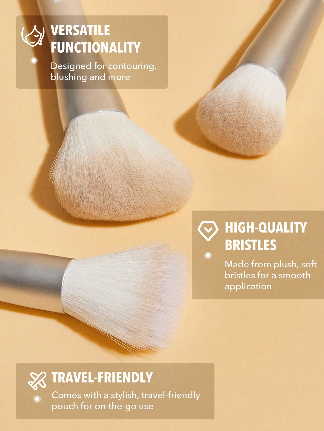 SHEGLAM Glam 101 Face Essentials Brush Set With Bag_3