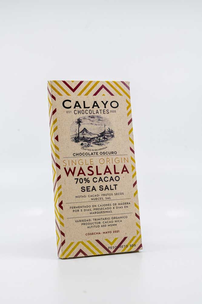 Barra de chocolate Waslala 70% con Sea Salt_0