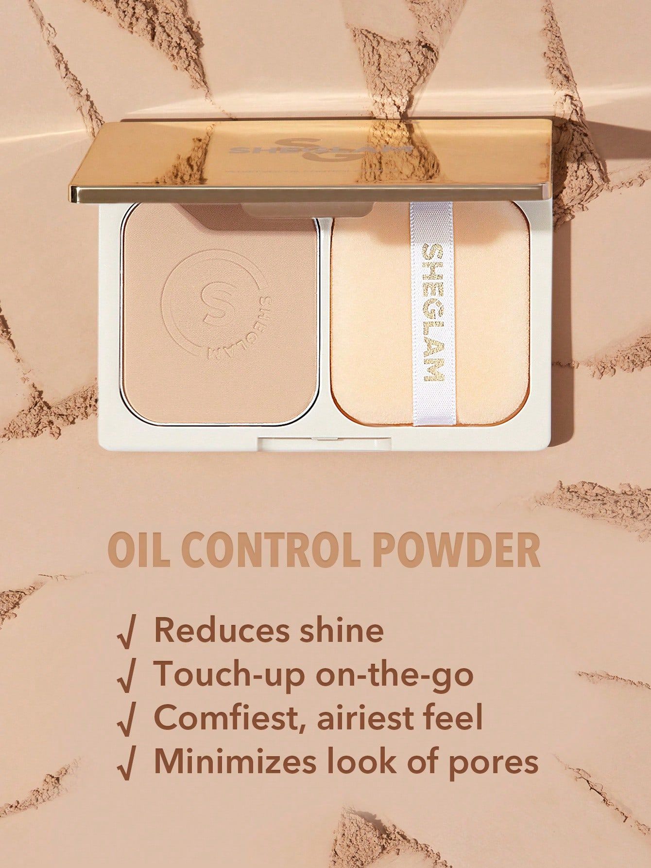 SHEGLAM Light Through Oil Control Powder - Warm Sand_4