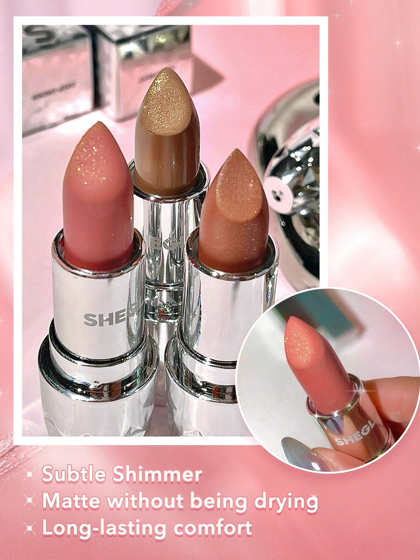 SHEGLAM Starlight Velvet Lipstick - Flame_5