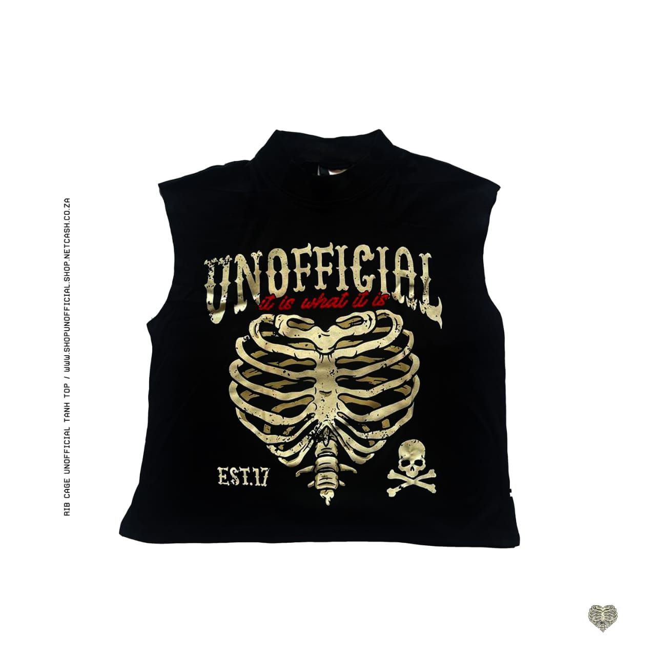 Rib Cage Tank Top Black _0