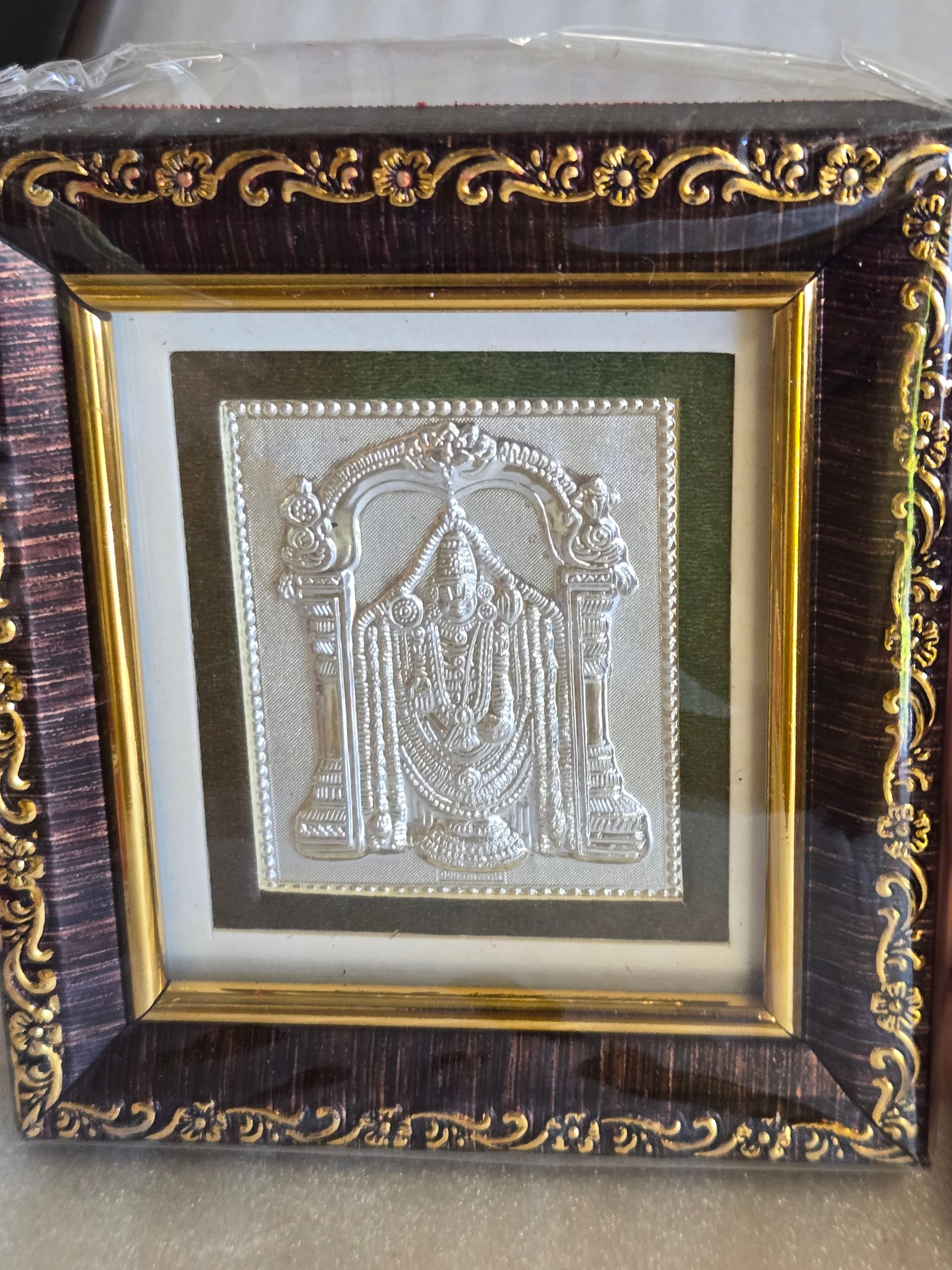 Venkateshwar Swami Silver Photo Frame_0