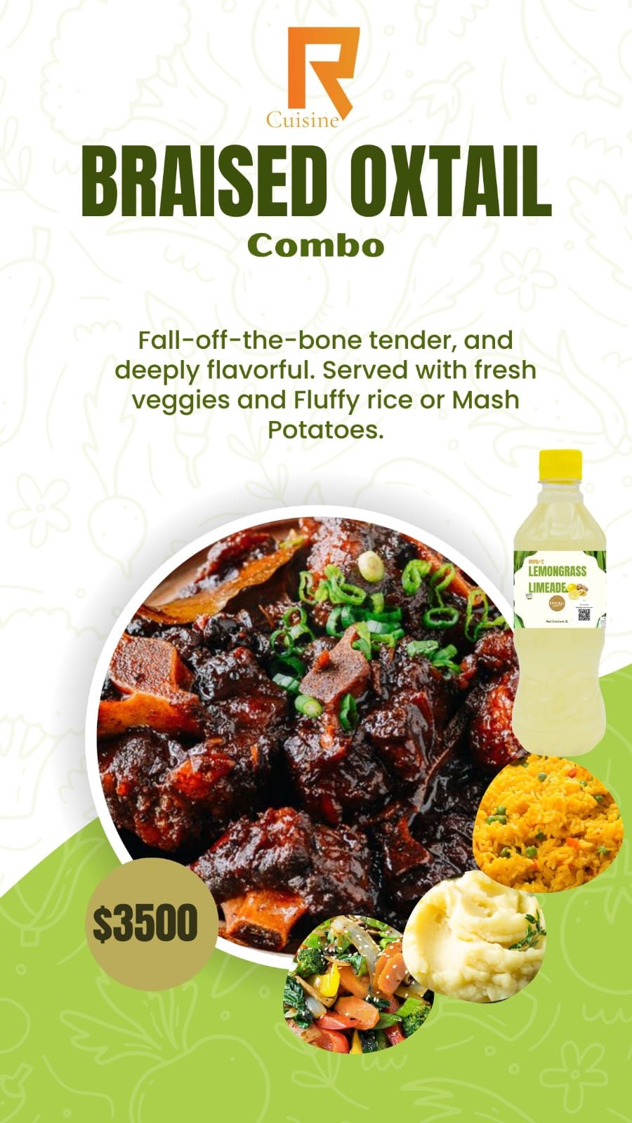 Braised Oxtail Combo (Catered)_1