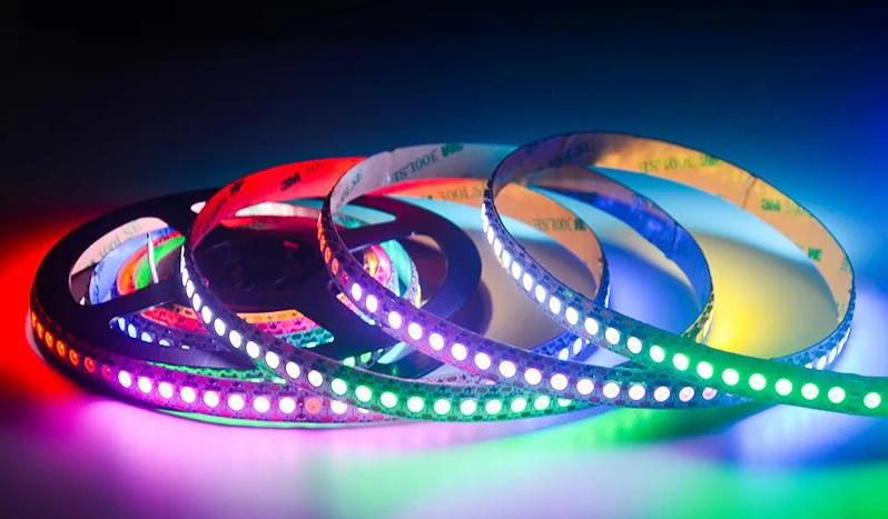 WS2812B 144 LEDs/m 144 Pixels/m LED Strip RGB addressable LED strip with 5050 SMD LEDs IP20 White not Waterproof_0