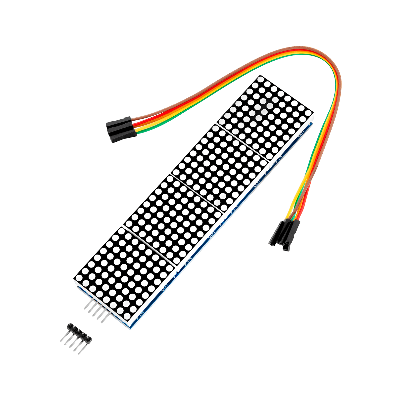 MAX7219 8x32 4 in 1 Dot Matrix LED Display Module Compatible with Arduino and Raspberry Pi_0