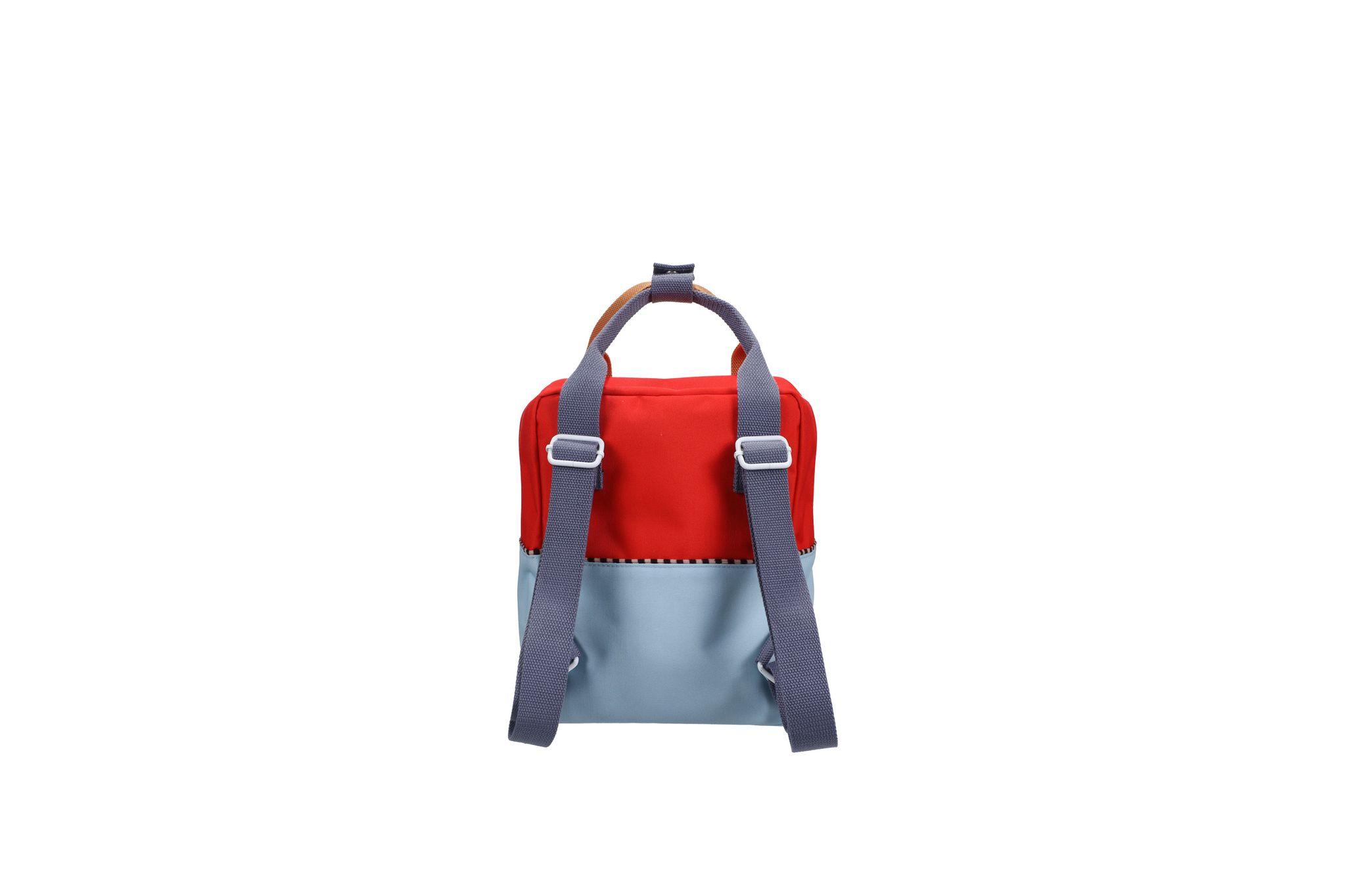 Red & blue colourblock backpack - small_3