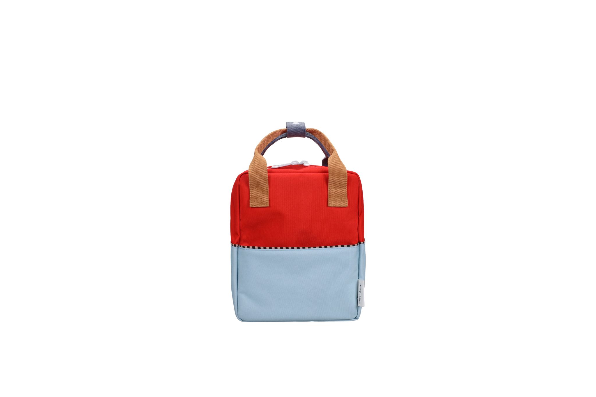 Red & blue colourblock backpack - small_2