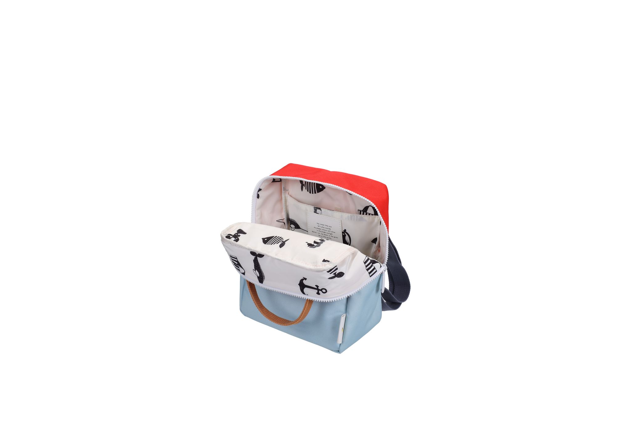 Red & blue colourblock backpack - small_4