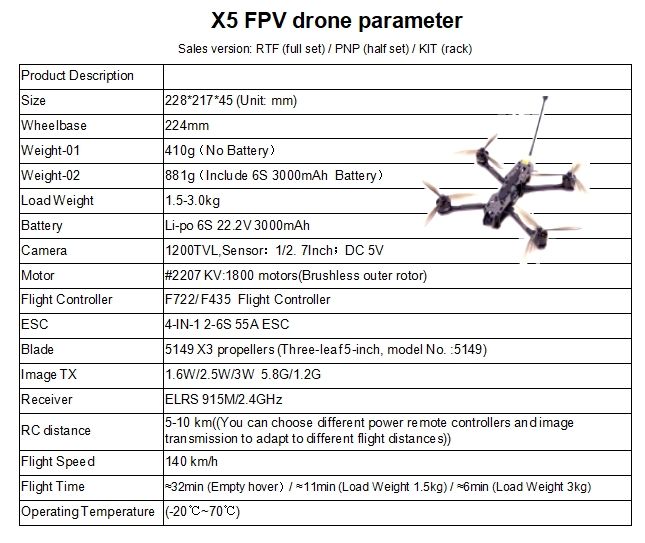 X5 FPV drone(Model No.: X5)_2