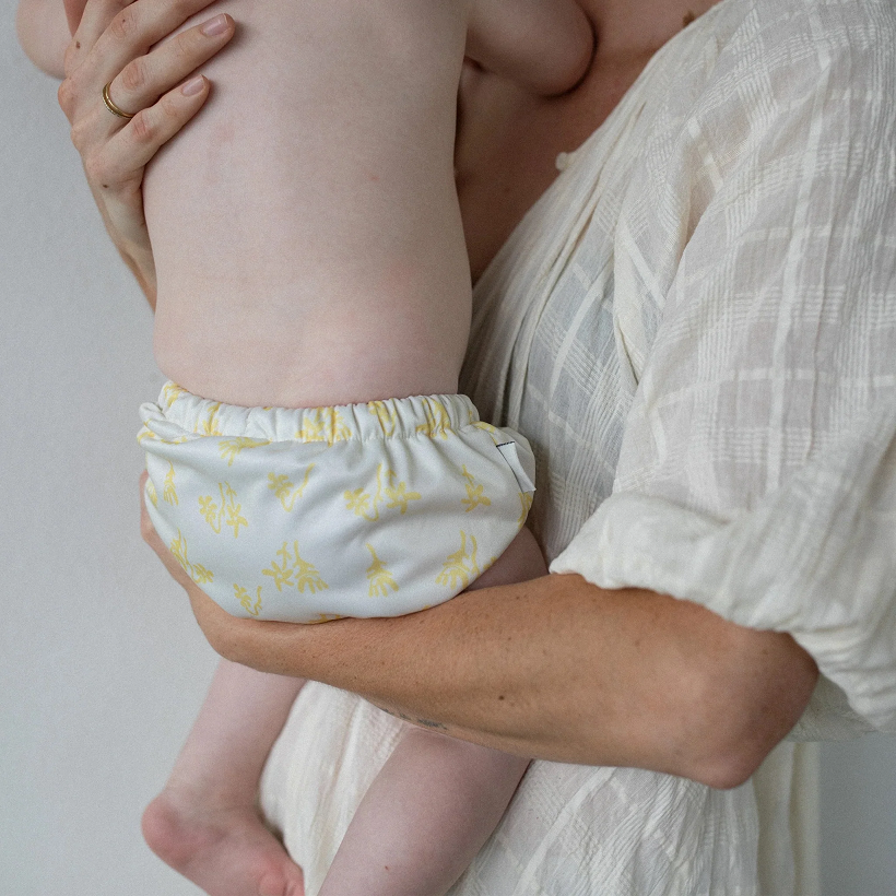 Reusable swim diapers - Lemon floral_2