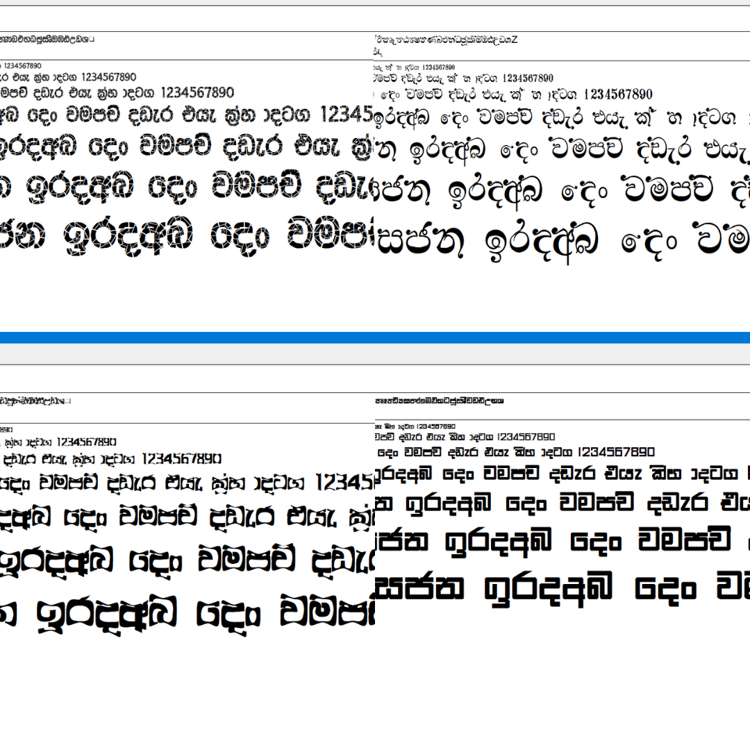  Sinhala Fonts Mega Bundle -2500+ Fonts_2