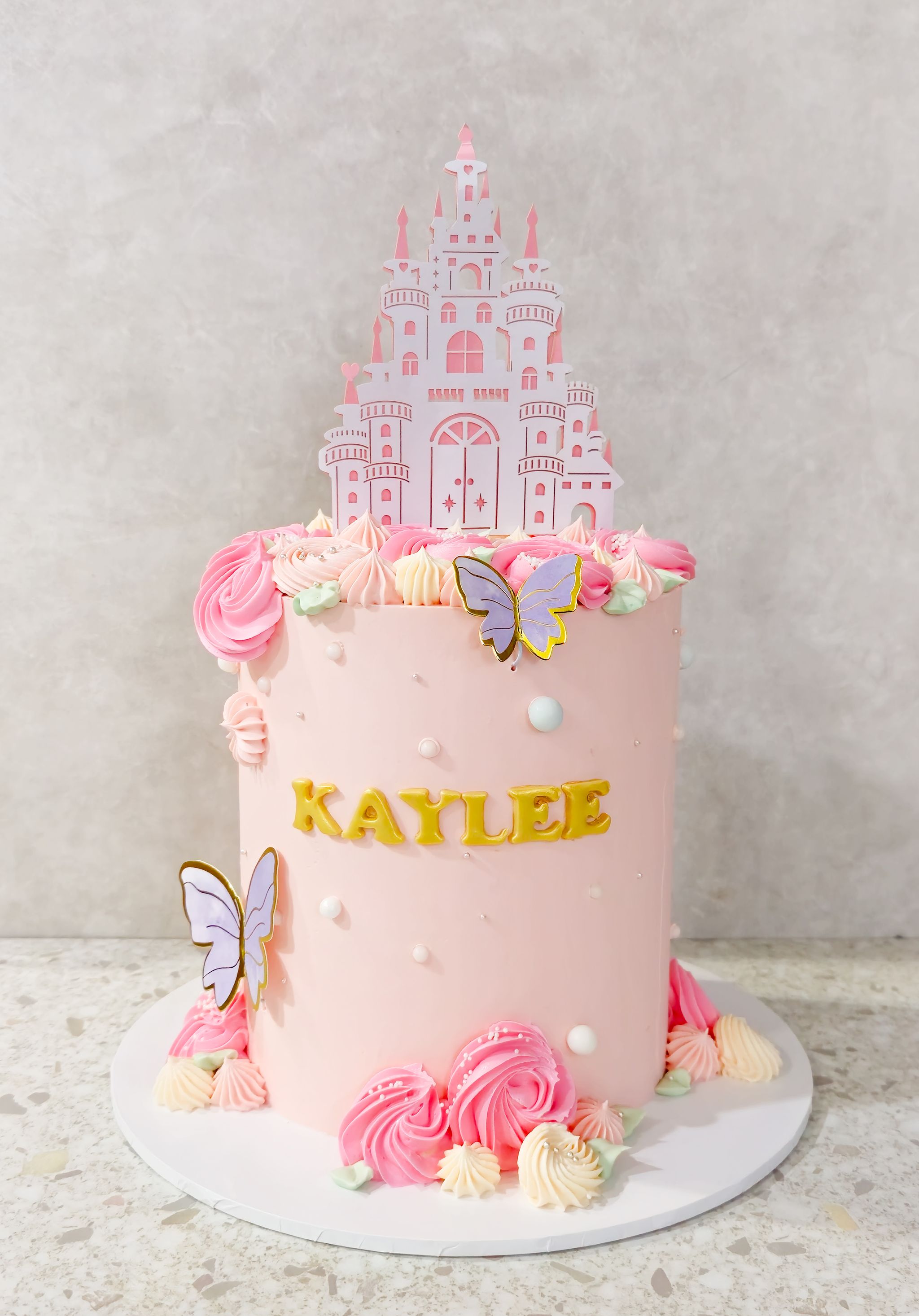 Floral princess cake_3