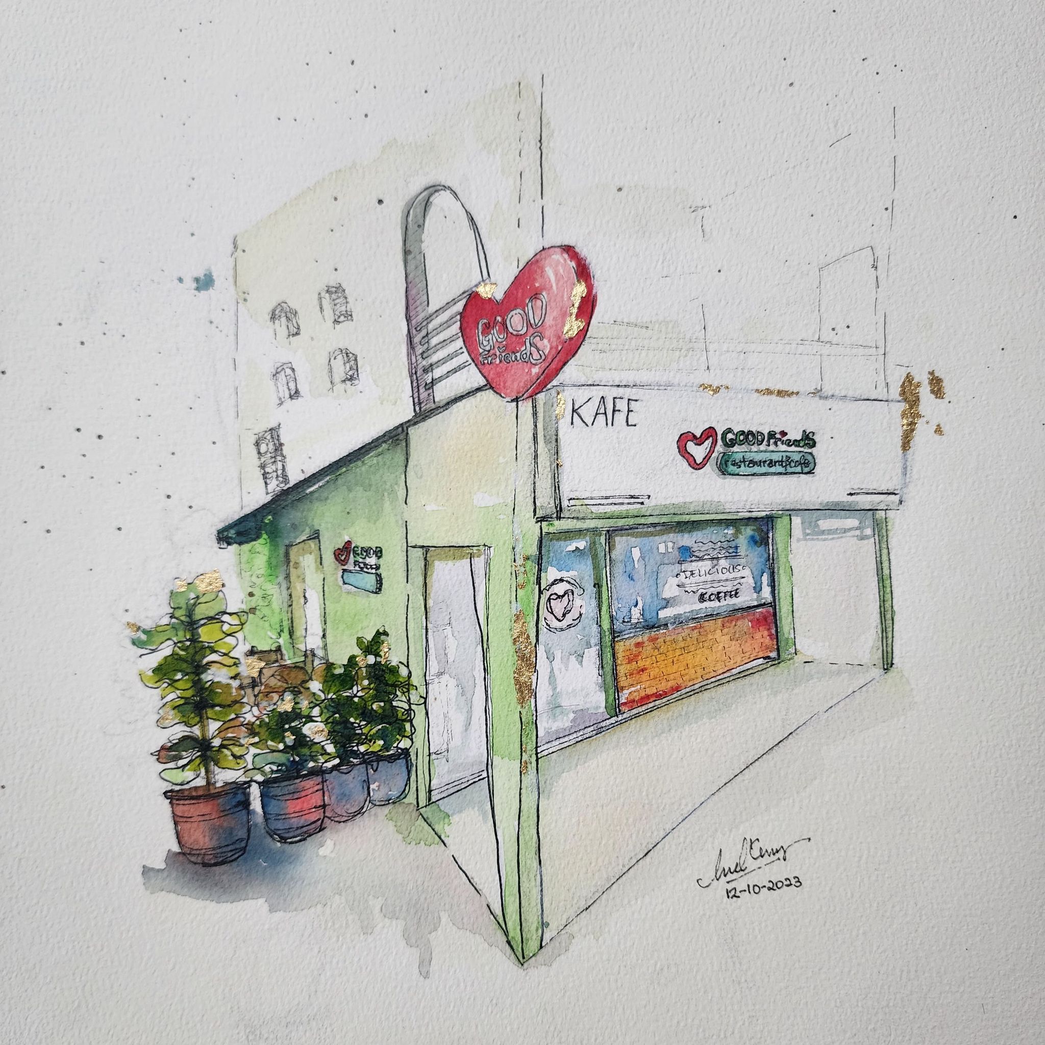Custom Watercolour House Portrait (A5 / A4 / A3)_1