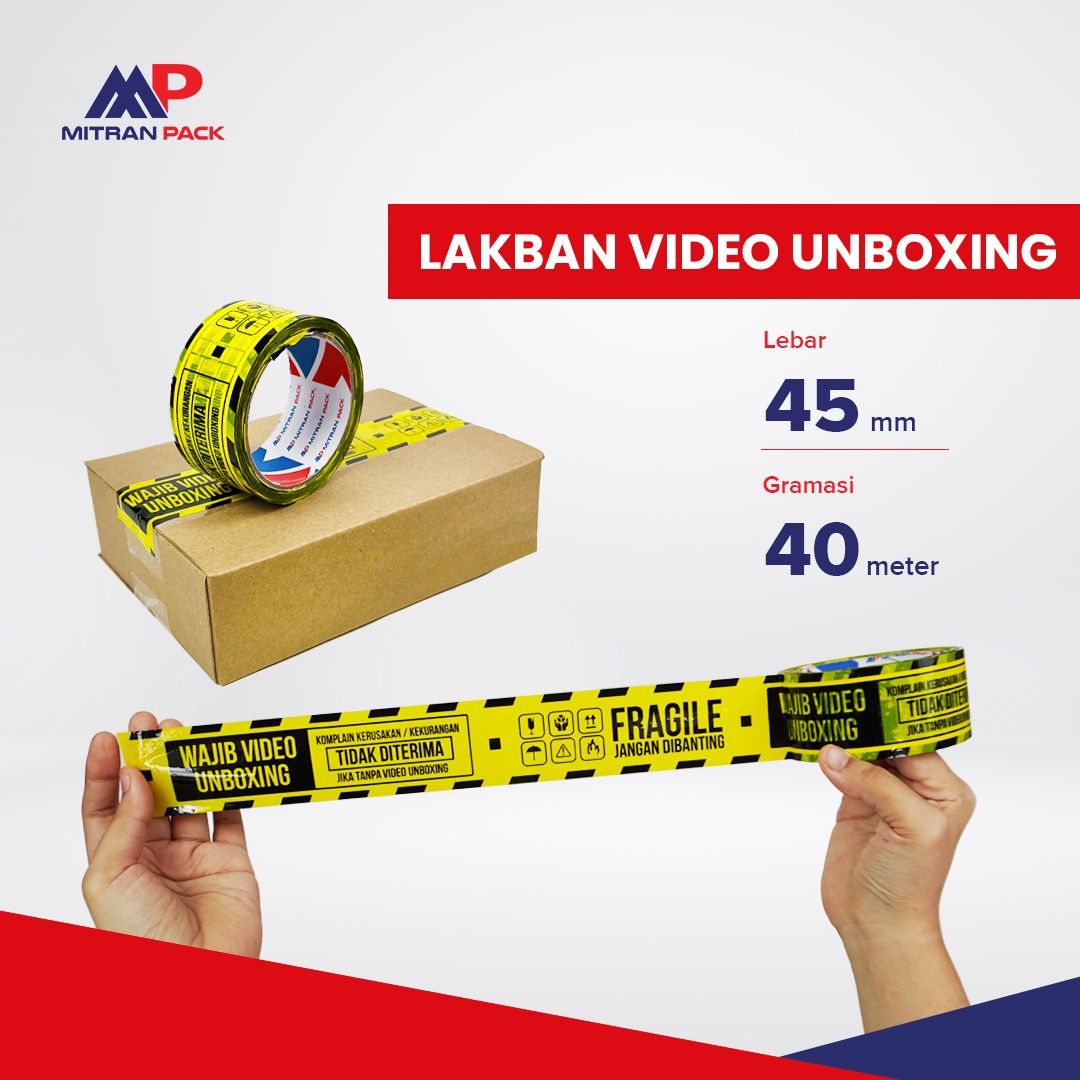 Mitran Pack - Lakban Video Unboxing 45 mm x 40 meter_0