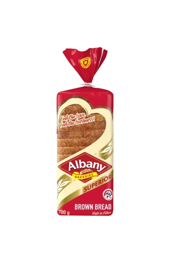 Albany Superior Sliced Brown Bread Loaf 700g_0