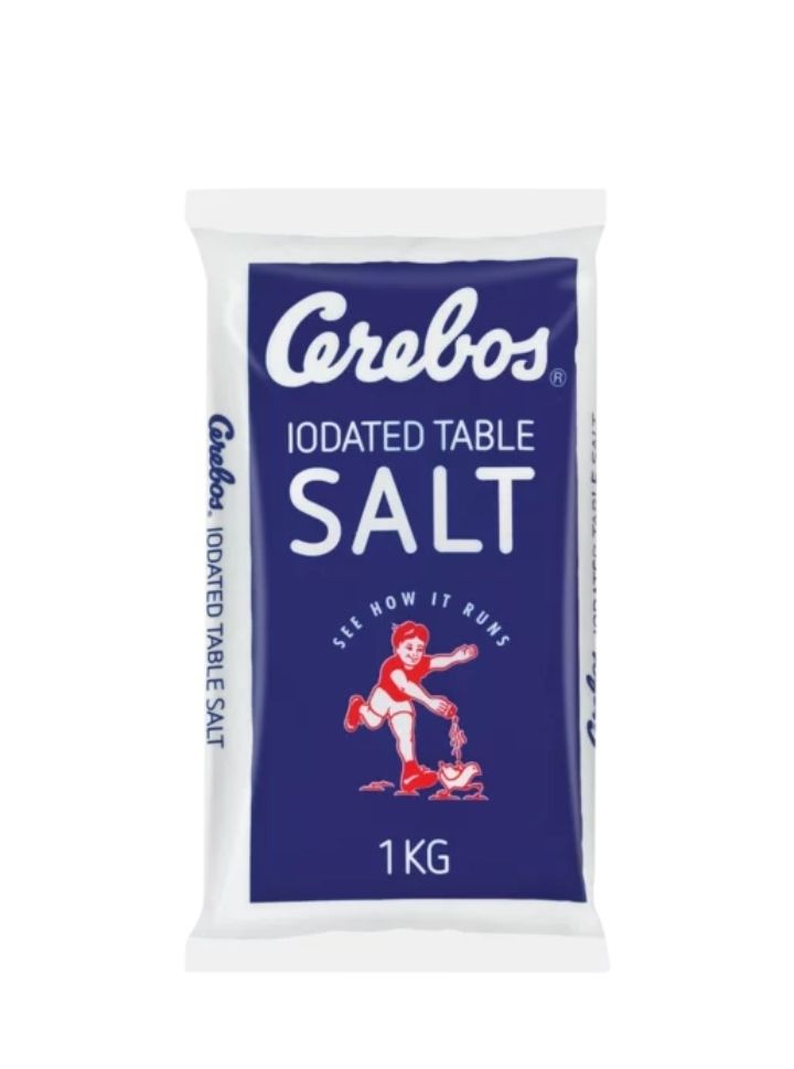 Cerebos Iodated Table Salt Pack 1kg_0