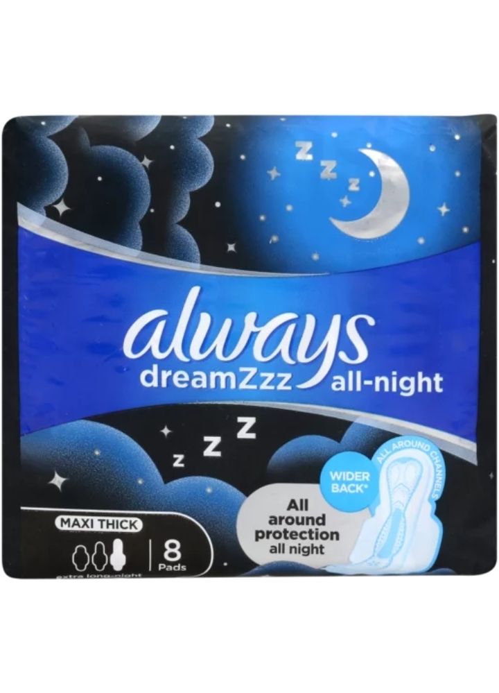 Always Maxi Thick Extra Long Night Sanitary Pads 8 Pack_0