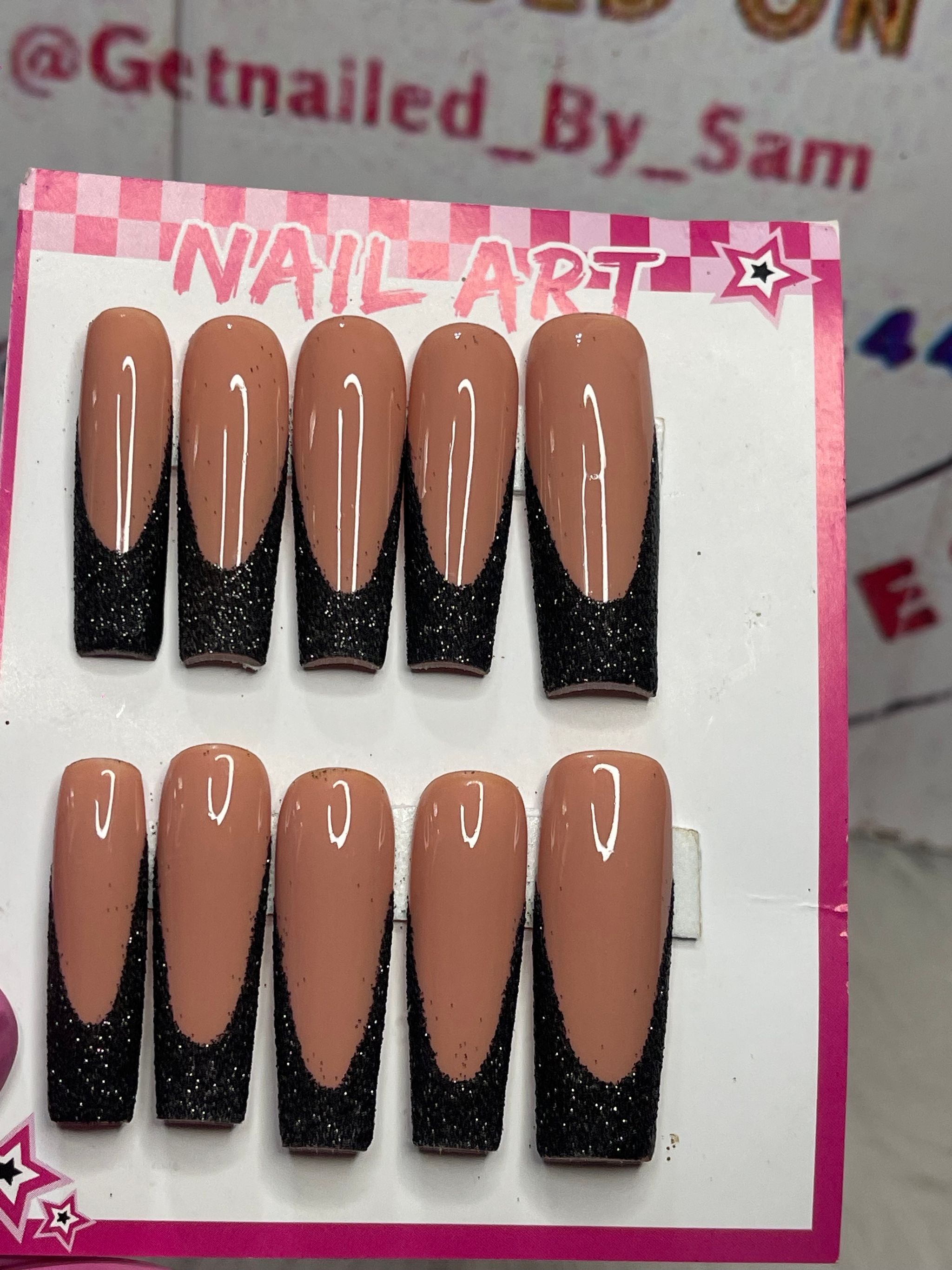 Black glitter french_2