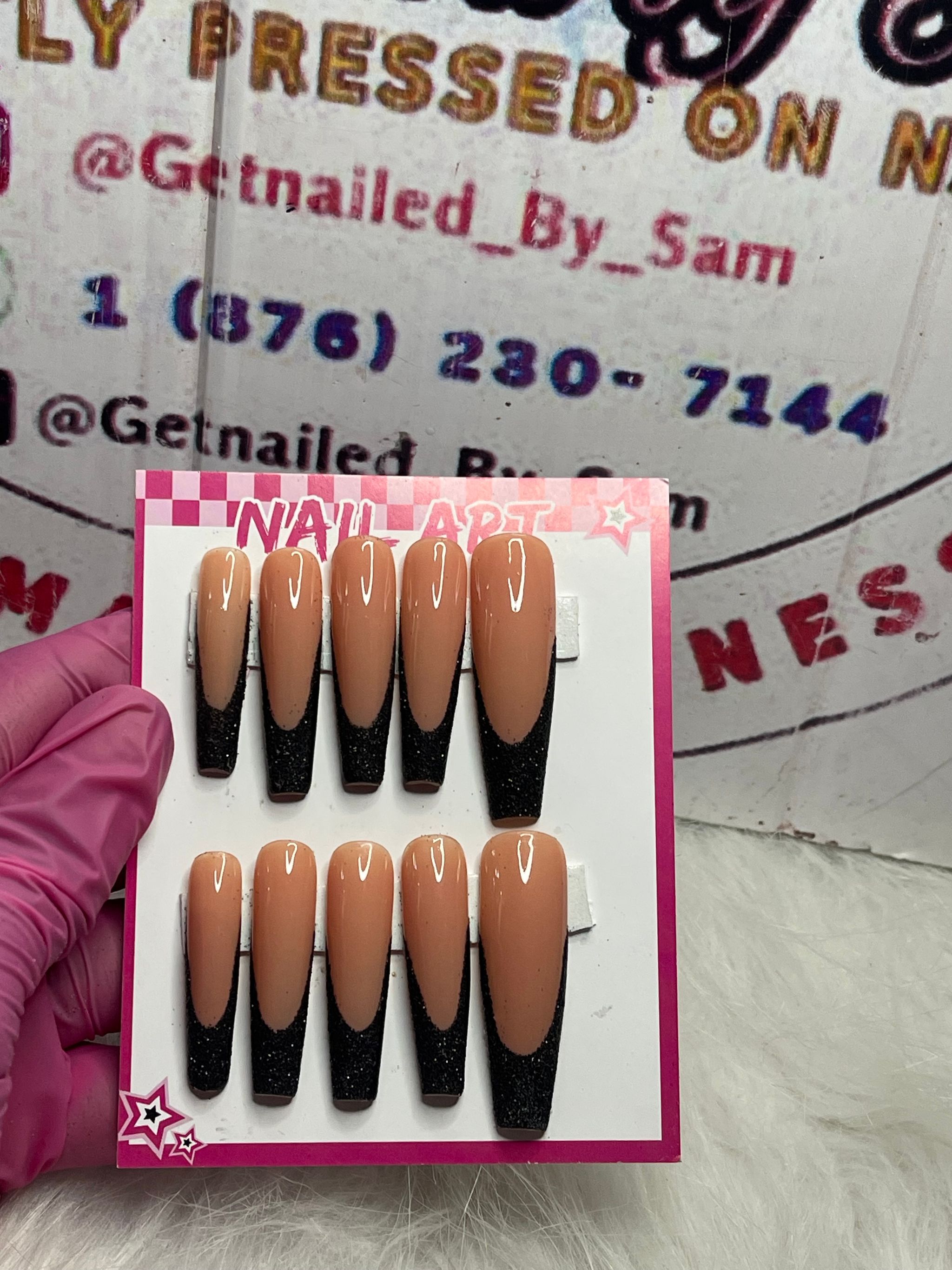 Black glitter french_1