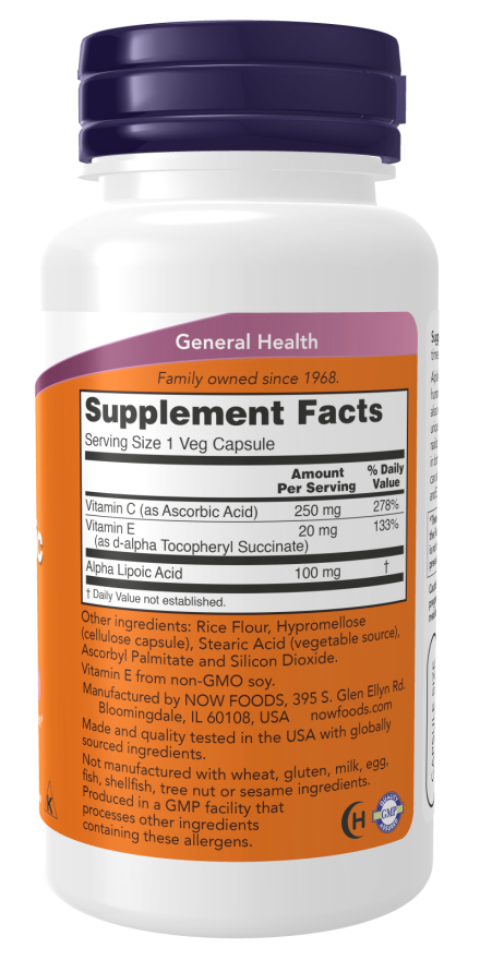 Alpha Lipoic Acid 100 mg with Vitamin C & E_1